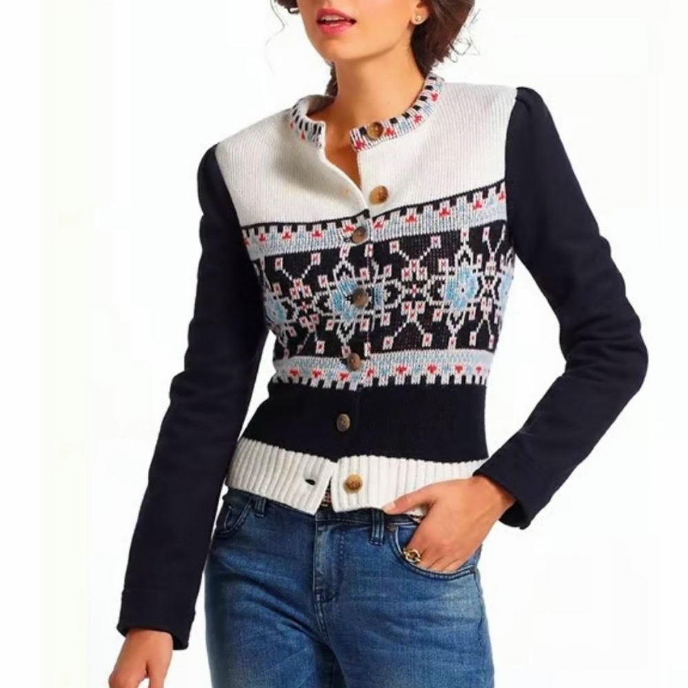 Anthropologie Elevenses Buckhaven Sweater Jacket, Size XS